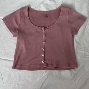 brandy melville button top.